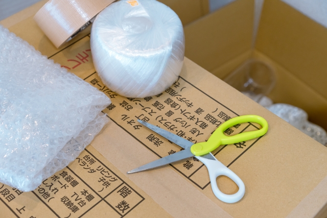 引越しの荷造り